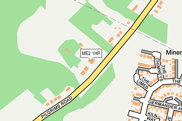 ME2 1HP map - OS OpenMap – Local (Ordnance Survey)