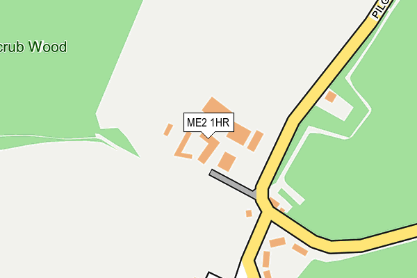 ME2 1HR map - OS OpenMap – Local (Ordnance Survey)