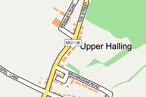 ME2 1JB map - OS OpenMap – Local (Ordnance Survey)