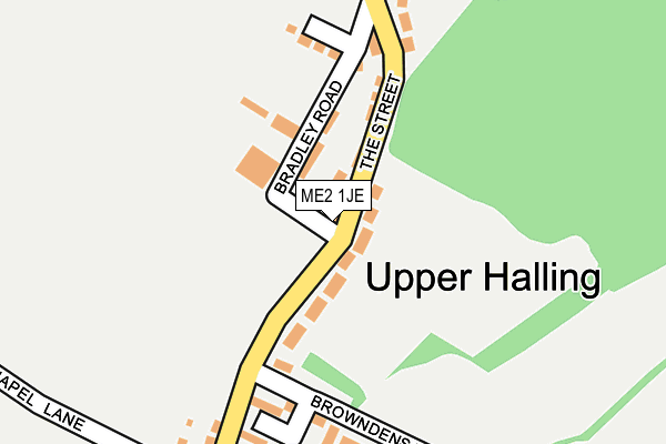ME2 1JE map - OS OpenMap – Local (Ordnance Survey)