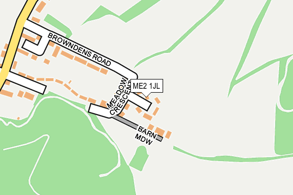 ME2 1JL map - OS OpenMap – Local (Ordnance Survey)