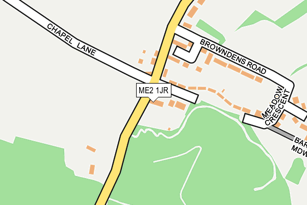ME2 1JR map - OS OpenMap – Local (Ordnance Survey)