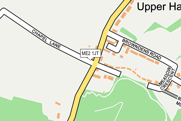 ME2 1JT map - OS OpenMap – Local (Ordnance Survey)