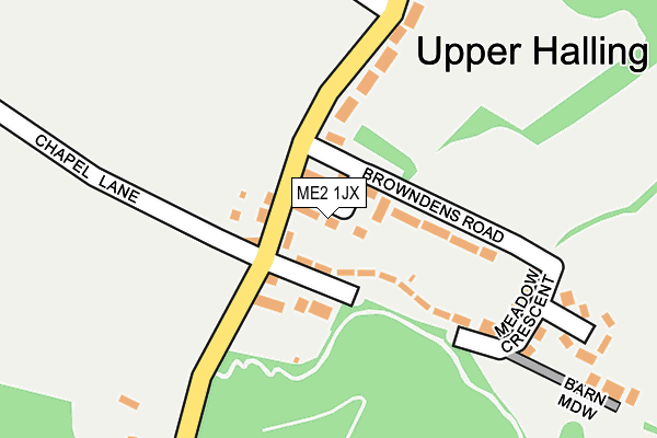 ME2 1JX map - OS OpenMap – Local (Ordnance Survey)