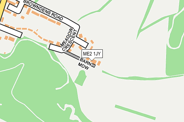 ME2 1JY map - OS OpenMap – Local (Ordnance Survey)