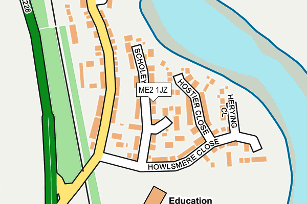 ME2 1JZ map - OS OpenMap – Local (Ordnance Survey)