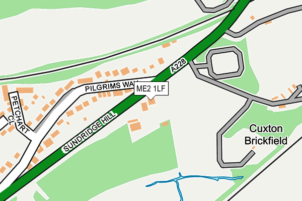 ME2 1LF map - OS OpenMap – Local (Ordnance Survey)