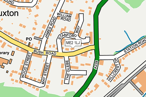 ME2 1LJ map - OS OpenMap – Local (Ordnance Survey)