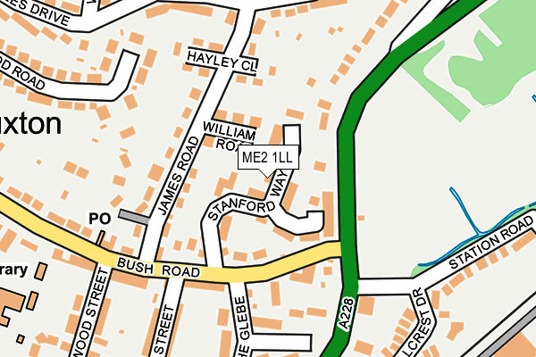 ME2 1LL map - OS OpenMap – Local (Ordnance Survey)