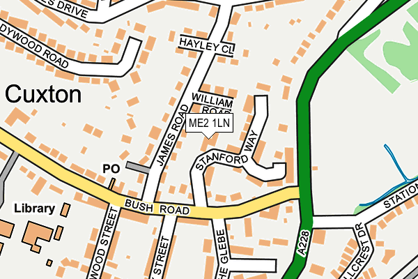 ME2 1LN map - OS OpenMap – Local (Ordnance Survey)