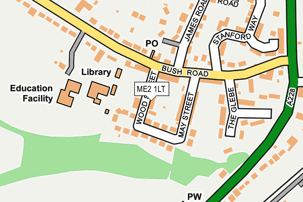 ME2 1LT map - OS OpenMap – Local (Ordnance Survey)