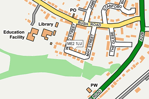 ME2 1LU map - OS OpenMap – Local (Ordnance Survey)