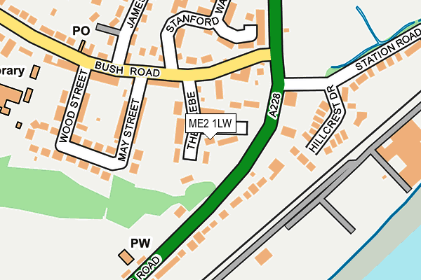 ME2 1LW map - OS OpenMap – Local (Ordnance Survey)