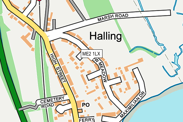 ME2 1LX map - OS OpenMap – Local (Ordnance Survey)