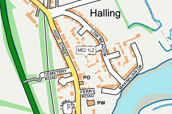 ME2 1LZ map - OS OpenMap – Local (Ordnance Survey)