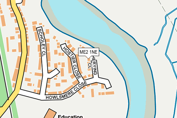 ME2 1NE map - OS OpenMap – Local (Ordnance Survey)
