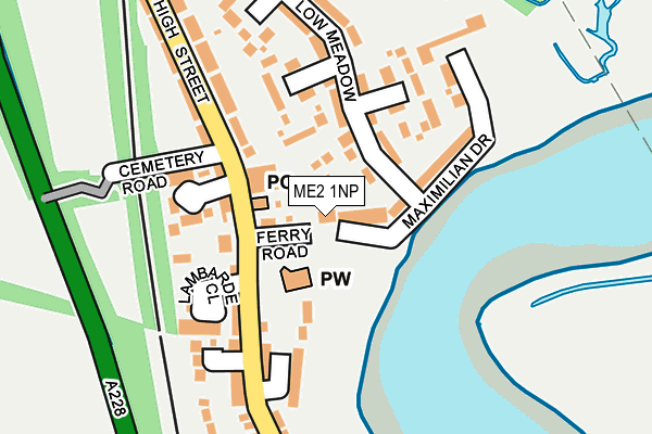 ME2 1NP map - OS OpenMap – Local (Ordnance Survey)
