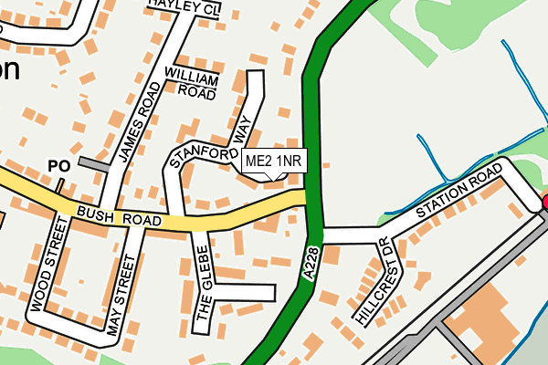 ME2 1NR map - OS OpenMap – Local (Ordnance Survey)