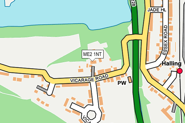 ME2 1NT map - OS OpenMap – Local (Ordnance Survey)