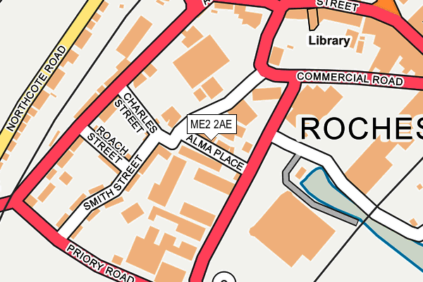 ME2 2AE map - OS OpenMap – Local (Ordnance Survey)