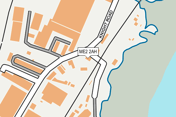 ME2 2AH map - OS OpenMap – Local (Ordnance Survey)