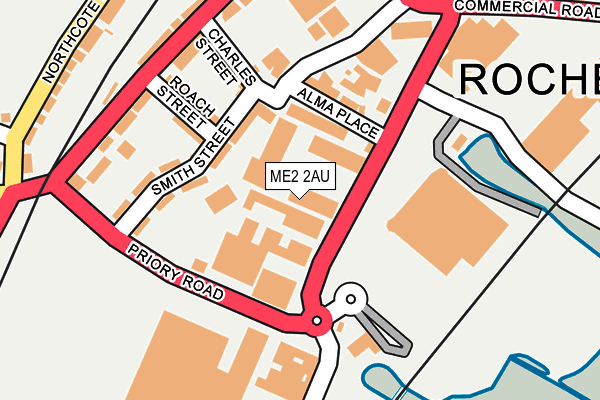 ME2 2AU map - OS OpenMap – Local (Ordnance Survey)