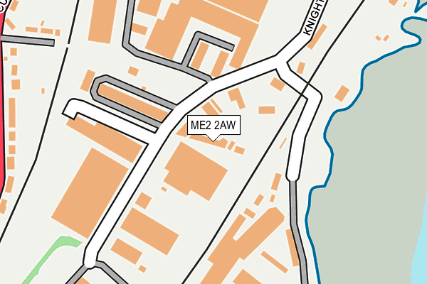 ME2 2AW map - OS OpenMap – Local (Ordnance Survey)