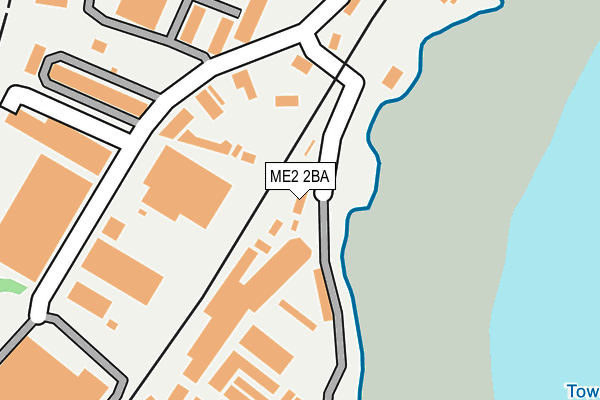 ME2 2BA map - OS OpenMap – Local (Ordnance Survey)