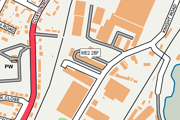 ME2 2BF map - OS OpenMap – Local (Ordnance Survey)