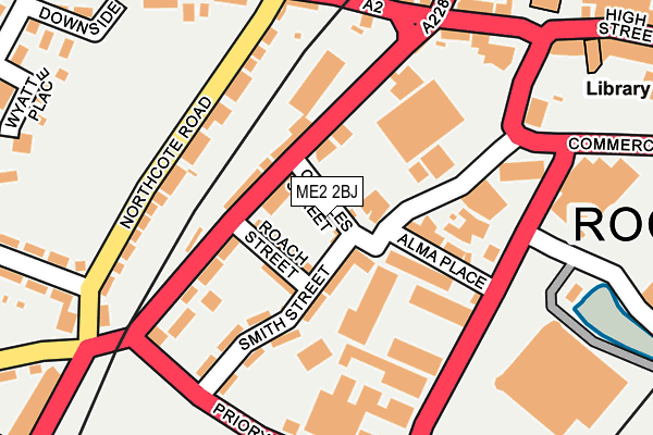 ME2 2BJ map - OS OpenMap – Local (Ordnance Survey)