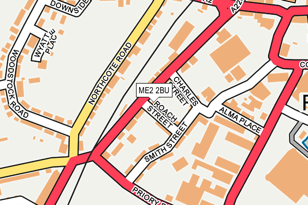 ME2 2BU map - OS OpenMap – Local (Ordnance Survey)