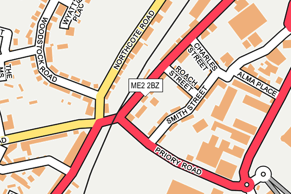 ME2 2BZ map - OS OpenMap – Local (Ordnance Survey)