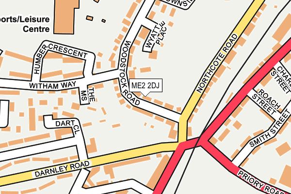 ME2 2DJ map - OS OpenMap – Local (Ordnance Survey)