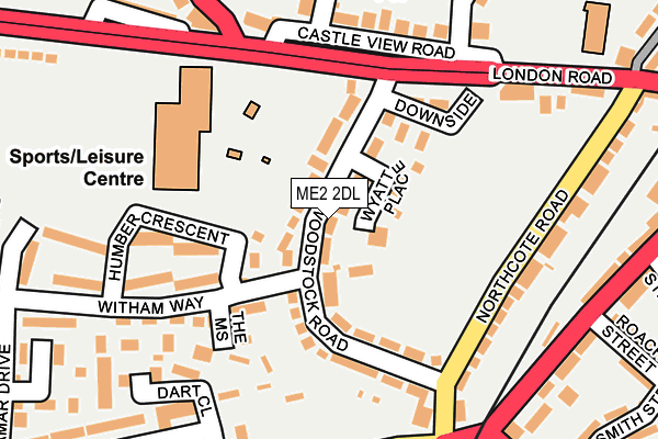 ME2 2DL map - OS OpenMap – Local (Ordnance Survey)