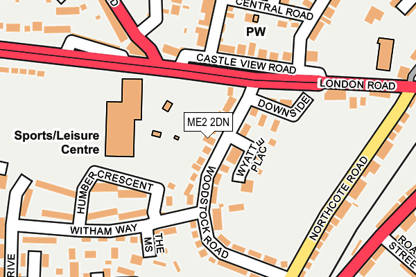 ME2 2DN map - OS OpenMap – Local (Ordnance Survey)