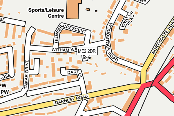 ME2 2DR map - OS OpenMap – Local (Ordnance Survey)