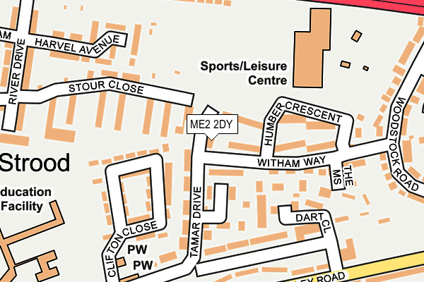 ME2 2DY map - OS OpenMap – Local (Ordnance Survey)