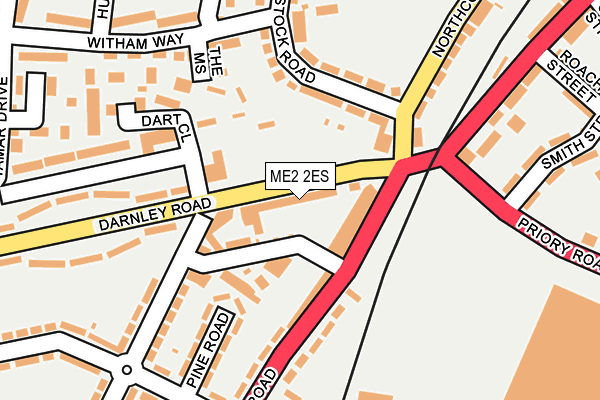 ME2 2ES map - OS OpenMap – Local (Ordnance Survey)
