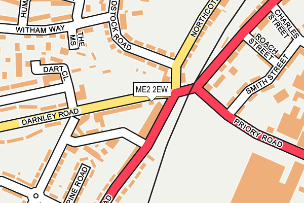 ME2 2EW map - OS OpenMap – Local (Ordnance Survey)