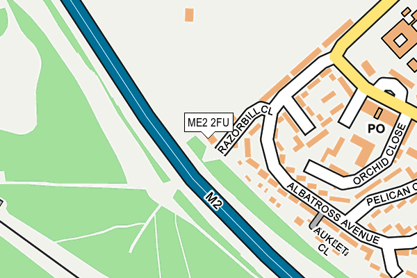 ME2 2FU map - OS OpenMap – Local (Ordnance Survey)