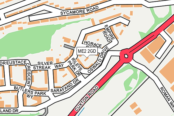 ME2 2GD map - OS OpenMap – Local (Ordnance Survey)
