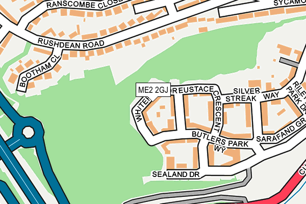 ME2 2GJ map - OS OpenMap – Local (Ordnance Survey)