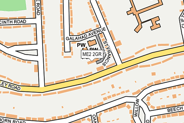 ME2 2GR map - OS OpenMap – Local (Ordnance Survey)