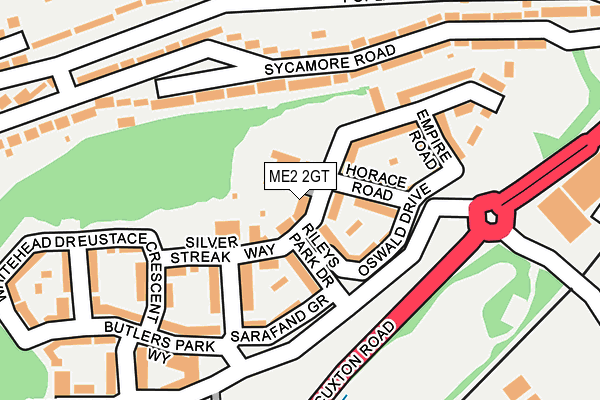 ME2 2GT map - OS OpenMap – Local (Ordnance Survey)