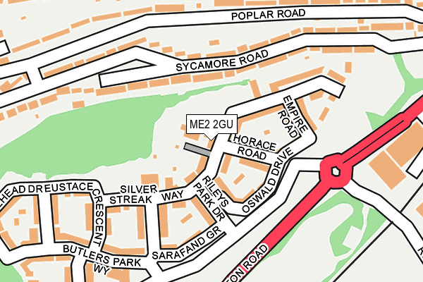 ME2 2GU map - OS OpenMap – Local (Ordnance Survey)