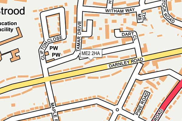 ME2 2HA map - OS OpenMap – Local (Ordnance Survey)
