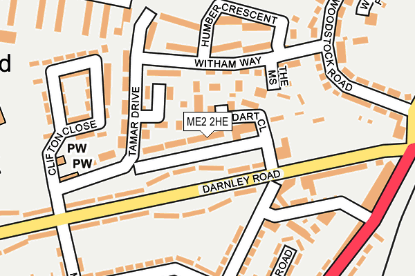 ME2 2HE map - OS OpenMap – Local (Ordnance Survey)
