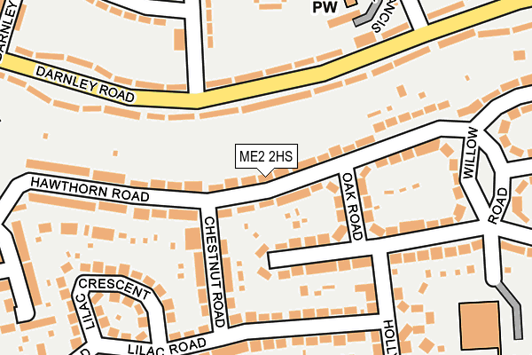 ME2 2HS map - OS OpenMap – Local (Ordnance Survey)