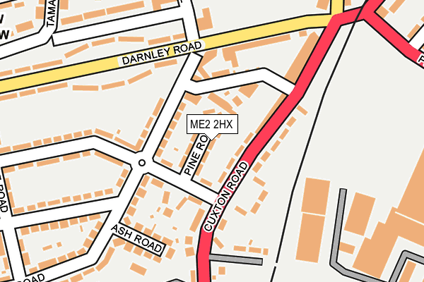 ME2 2HX map - OS OpenMap – Local (Ordnance Survey)