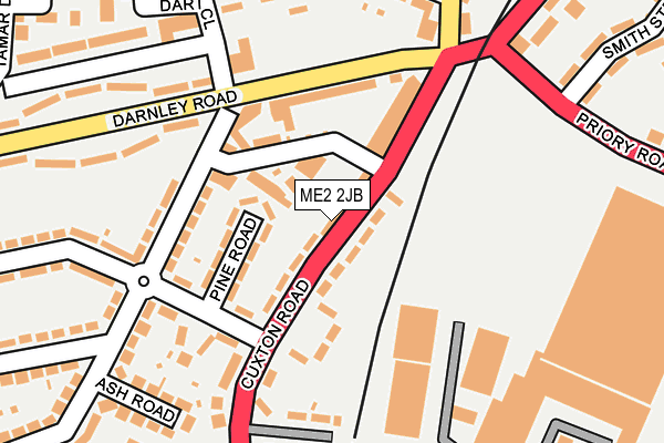 ME2 2JB map - OS OpenMap – Local (Ordnance Survey)